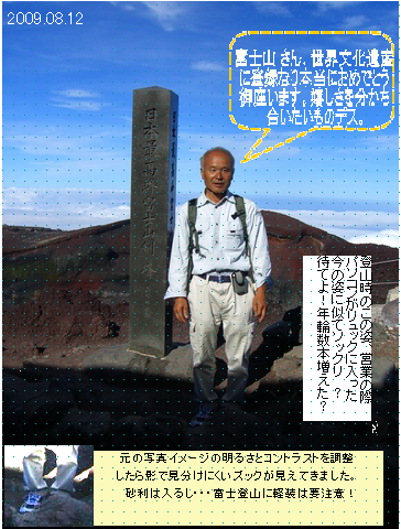 高血圧症の持病もちでも富士山は登らして下さった